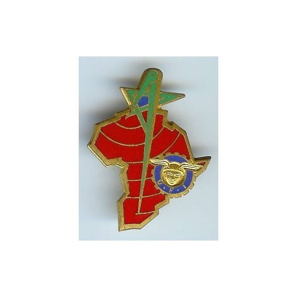 UFI (?), carte d' Afrique, étoile marocaine, compas