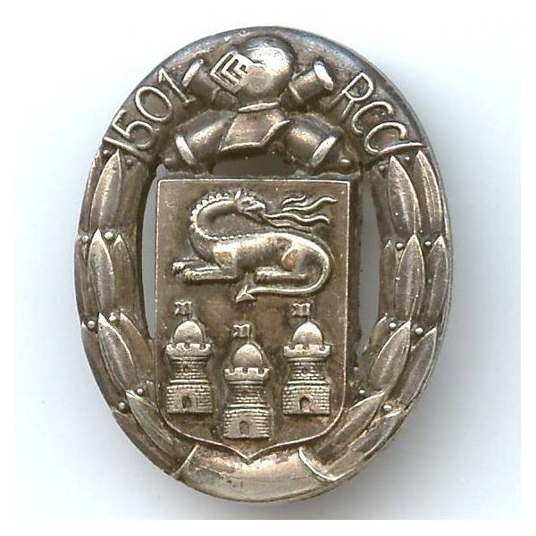 501° RCC, modèle 39, ovale, attache remplacée par punaise