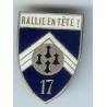 17° Groupe de Reconnaissance de Corps d'Armée , rallie en tête, très patiné