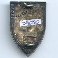 5° Régiment de Chasseurs à Cheval , licorne cabrée, vert translucide, 2 anneaux