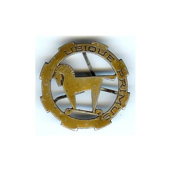 1° Régiment de Chasseurs d'Afrique , cheval à roulettes, "Ubique Primus" , fixation par 3 pattes, à nettoyer