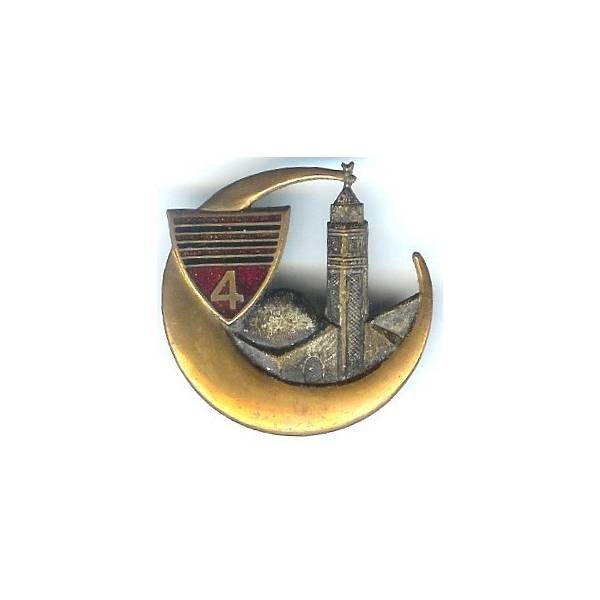 4° Régiment de Chasseurs d'Afrique , mosquée, patiné