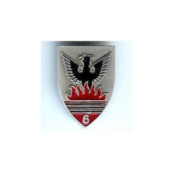 6° RCA, 7 flammes, aluminium peint, dos lisse
