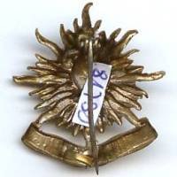 2° Rgt de Cuirassiers, heaume de profil, bronzé, bascule