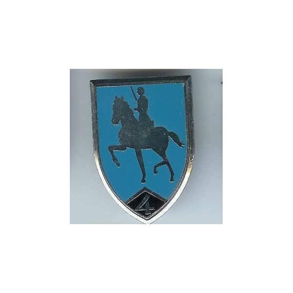 4° Cuir, Jeanne d'Arc, fond bleu ciel (4° escadron)