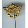 Brevet de Pilote, réduction / cravate "doré à l' or fin"