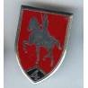 4° Cuir, Jeanne d' Arc, fond vermillon (2° escadron)