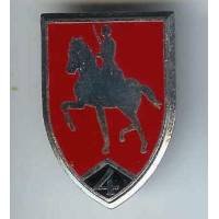 4° Cuir, Jeanne d' Arc, fond vermillon (2° escadron)