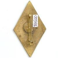 4° Régiment de Cuirassiers , la reine cavalerie , losange, émail