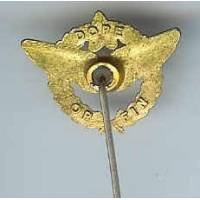 Brevet de Pilote, réduction / cravate "doré à l' or fin"