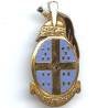 4° Régiment de Dragons , je boute avant, résine, dos guilloché, anneaux