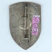 8° Rgt de Dragons du Rhône, bandes blanches, écaille à 1 h