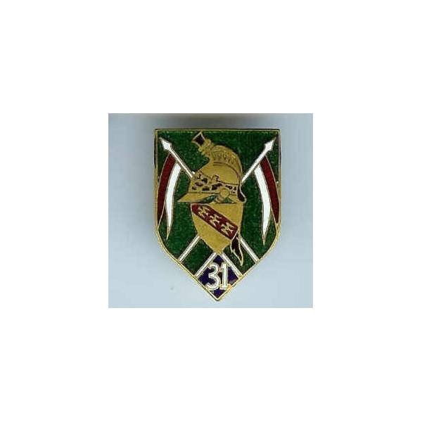 31° Rgt de Dragons, casque à plat