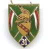 31° Rgt de Dragons, plat, attache par pattes repliables