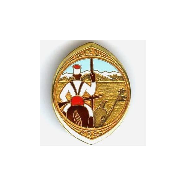 4° Régiment de Spahis Marocains , France-Maroc, ciel bleu clair, cheval marron