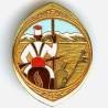 4° Régiment de Spahis Marocains , France-Maroc, ciel bleu clair, cheval marron