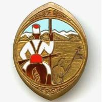 4° Régiment de Spahis Marocains , France-Maroc, ciel bleu clair, cheval marron
