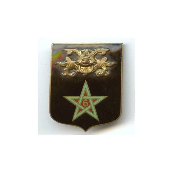 6° Régiment de Spahis Marocains en Extrême-Orient , dos lisse, attache abimée