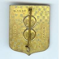 6° Régiment de Spahis Marocains en Extrême-Orient, dos guilloché, légères écailles