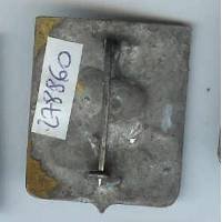 1° RAC, émail, dos maculé de soudure