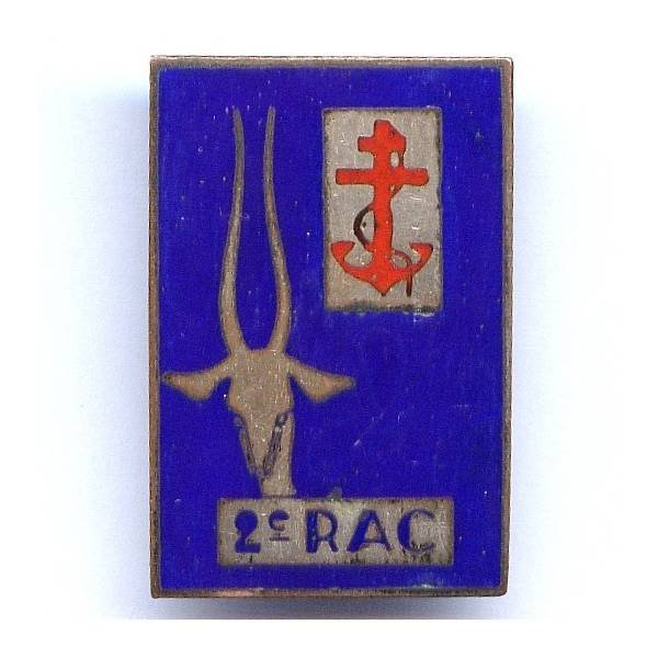 2° Régiment d'Artillerie Coloniale / 1° Division de la France Libre , tête de gazelle