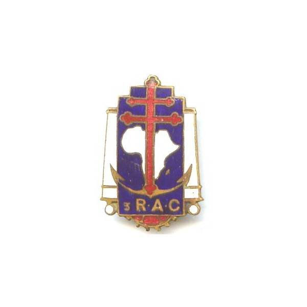 3° Régiment d'Artillerie Coloniale / Forces Françaises Libres , petit 3, léger éclat