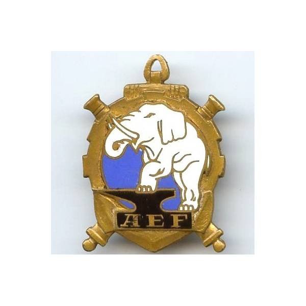 Direction de l' Artillerie de l' AEF  , éléphant, rayures