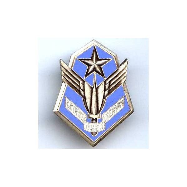 101° Groupe d’Aviation Légère de l’Armée de Terre ,"croire oser servir", étoile gravée, argenté, 2 boléros Drago