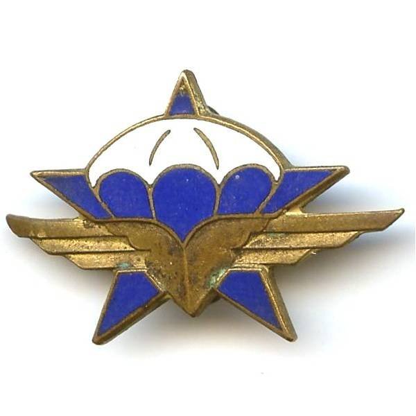 1° Rgt de Chasseurs Parachutistes, émail, anneaux