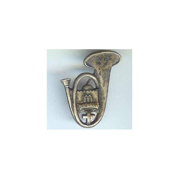 8° BCP, guilloché, attache à bascule, patiné