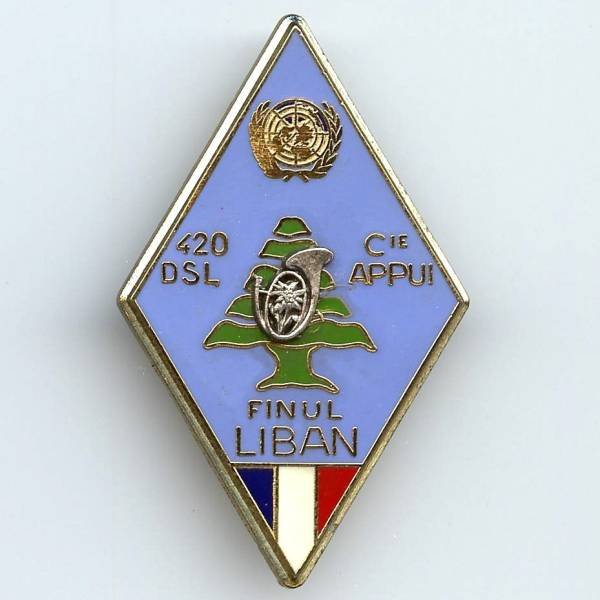 11° Bataillon de Chasseurs Alpins / Compagnie d'Appui  420° DSL , 13° mandat 04 à 10/84