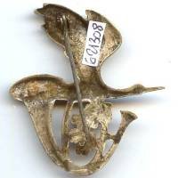 20° Bataillon de Chasseurs Alpins , cigogne et édelweiss, manque le retour de l'attache à pivot