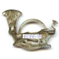 27° Bataillon de Chasseurs Alpins , tigre passant, 38 mm, épingle de l' attache coupée