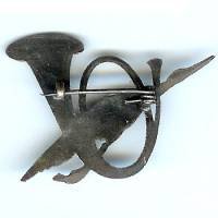 29° Bataillon de Chasseurs à Pied , cigogne en vol, attache à pivot