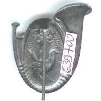 98° Bataillon de Chasseurs Alpins , merle, métal léger estampé