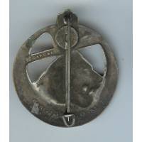 2° Régiment de Tirailleurs Algériens , tête de lion, barre oblique rouge, émail, D Ber sur 2 lignes