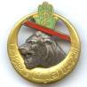 2° Régiment de Tirailleurs Algériens , barre oblique rouge, tête de lion, émail, D Ber en arc, gros boléro lisse