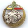 2° Rgt de Tirailleurs Algériens , tête de lion, barre droite aux couleurs Légion d'Honneur et Médaille Militaire, dos grenu