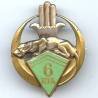 6° Régiment de Tirailleurs Algériens , panthère tapie, modèle 1939, boléro rond