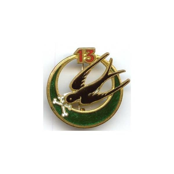 13° Rgt de Tirailleurs Algériens, 13 en haut, écaille