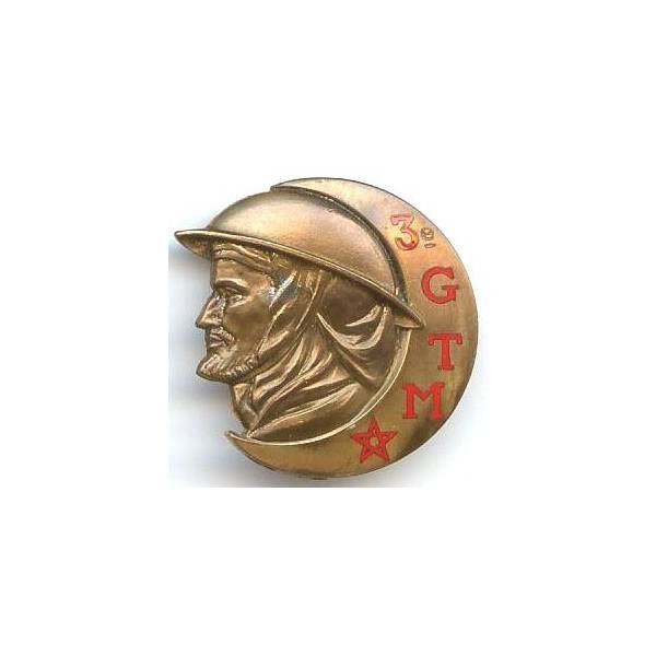 3° Groupement de Tabors Marocains , lettres rouges, attache remplacée