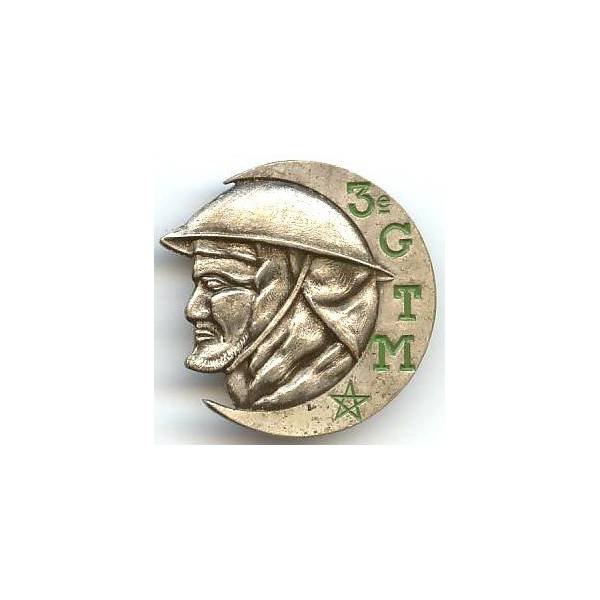 3° Gpt de Tabors Marocains, lettres vertes, peint, argenté