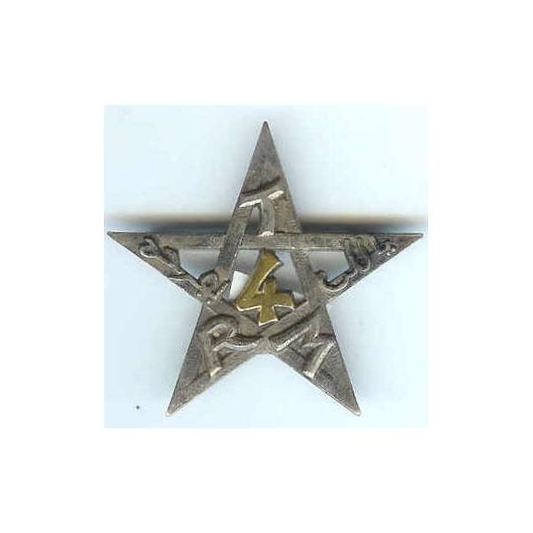 4° Rgt de Tirailleurs Marocains, attache bascule horizontale