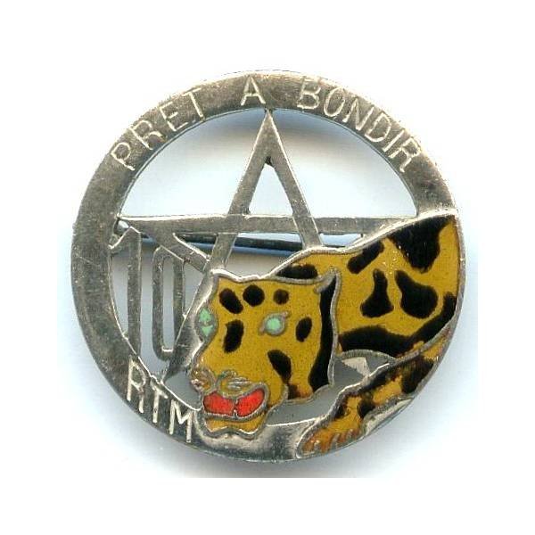 10° Régiment de Tirailleurs Marocains, panthère tachetée, "prêt à bondir"