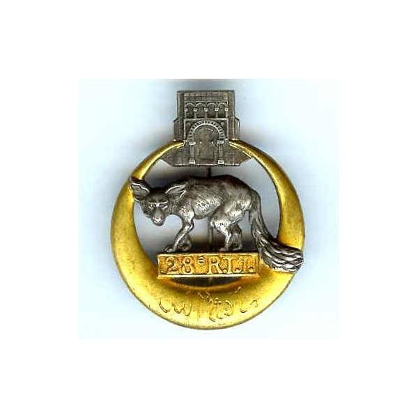 28° Régiment de Tirailleurs Tunisiens , fennec, Fontanel en relief