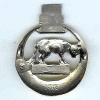 28° Régiment de Tirailleurs Tunisiens , fennec, cartouche argenté, estampé
