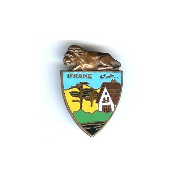 Ifrane , insigne civil (?) , lion, attache remplacée
