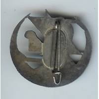 4° Rgt de Zouaves, tout métal, 4 Z argentés, lion doré