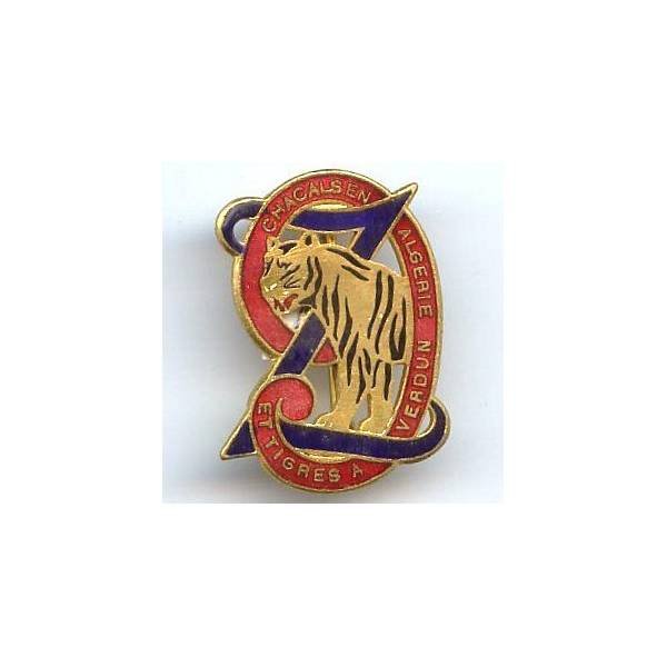 9° Régiment de Zouaves , chacals en Algérie, tigres à Verdun, Ab en arc de cercle