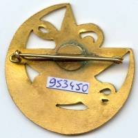 21° Bataillon de Zouaves , chacal noir, émail, boléro rond, retirage